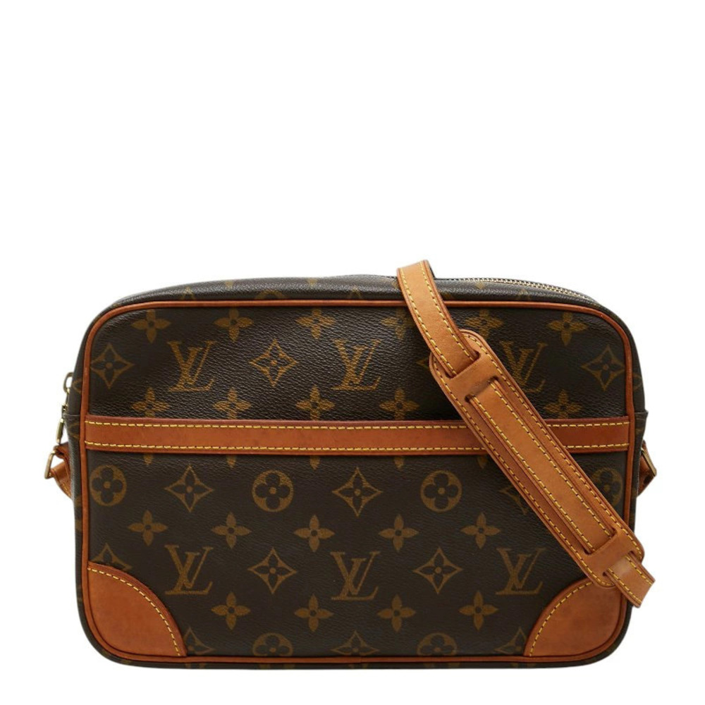 Louis Vuitton Monogram Trocadero Crossbody Bag Brown Leather